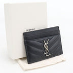 Saint Laurent Cassandra Card Case Calfskin