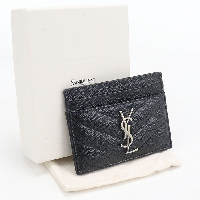 Saint Laurent Cassandra Card Case Calfskin