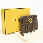 Fendi FF Diamond Bifold Wallet Calfskin