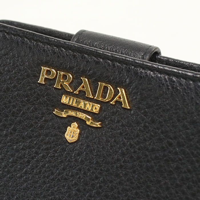 Prada Daino Color Bifold Wallet Leather — view 7