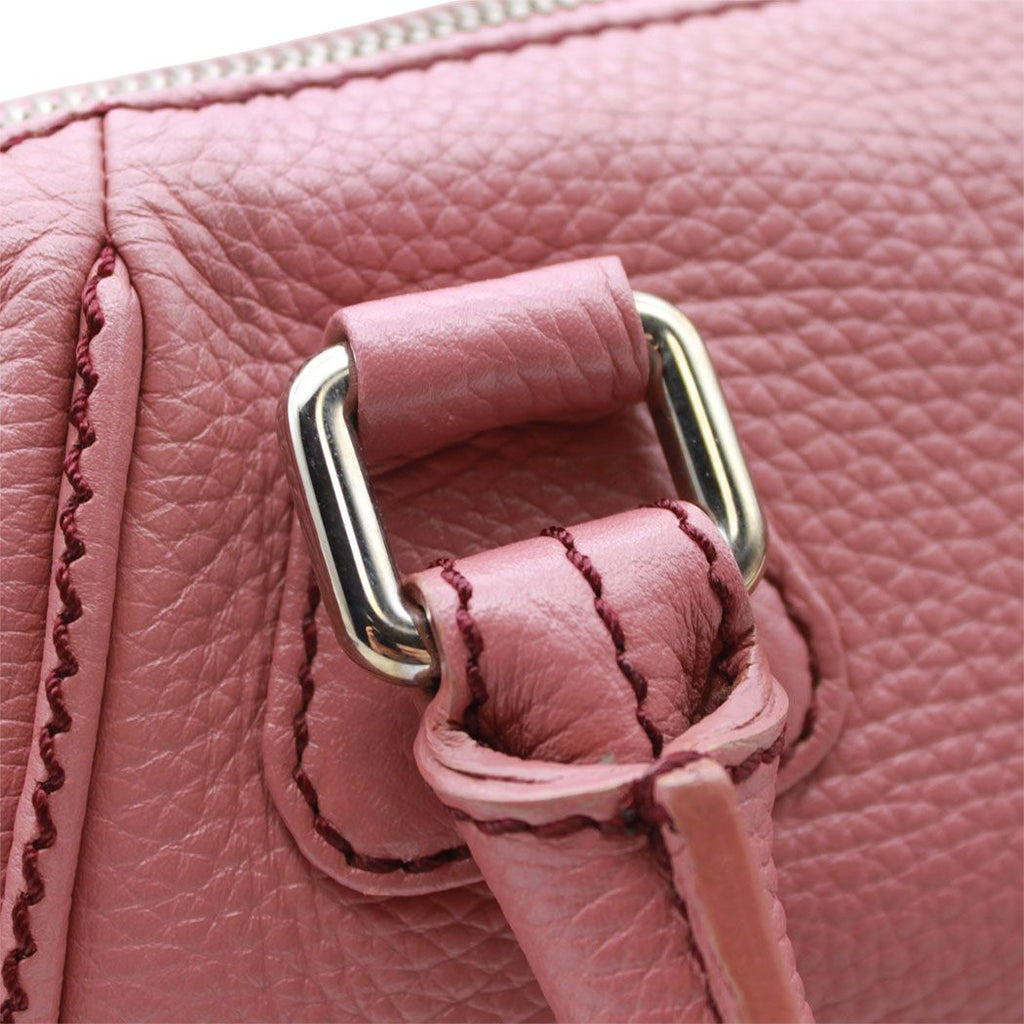 Chanel Bag Handbag Leather Pink Silver Tassel Faux Mini — view 6