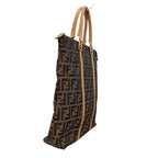 Fendi Zucca Pattern Tote Bag Brown Beige — view 3