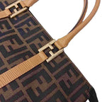 Fendi Zucca Pattern Tote Bag Brown Beige — view 8