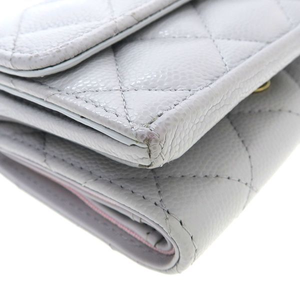 Chanel Caviar Quilted Compact Wallet — view 6
