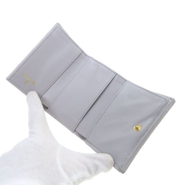 Chanel Caviar Quilted Compact Wallet — view 3