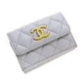 Chanel Caviar Quilted Compact Wallet