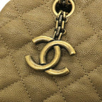 Chanel Mademoiselle Chain Shoulder Bag Gold — view 6
