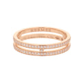 Hermes Ring Ariane PM Wedding Diamond Total 18k Pink Gold