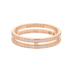 Hermes Ring Ariane PM Wedding Diamond Total 18k Pink Gold