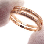 Hermes Ring Ariane PM Wedding Diamond Total 18k Pink Gold — view 6