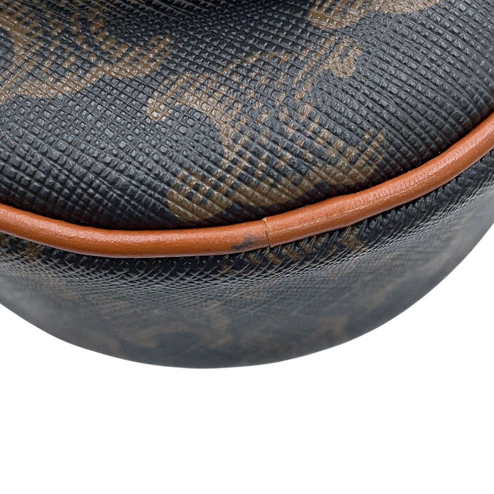 Celine Triomphe Heart Leather 2-Way Shoulder Bag Brown — view 8