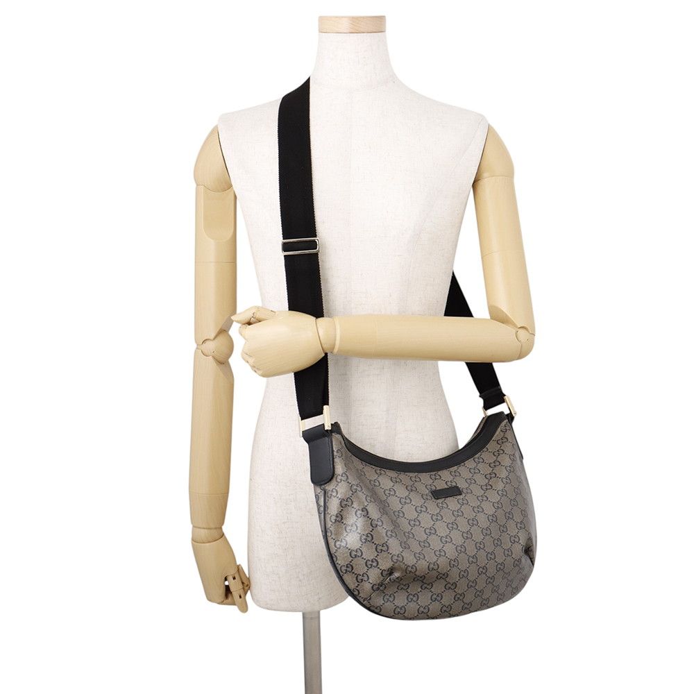 Gucci Shoulder Bag GG Crystal Leather Black — view 4