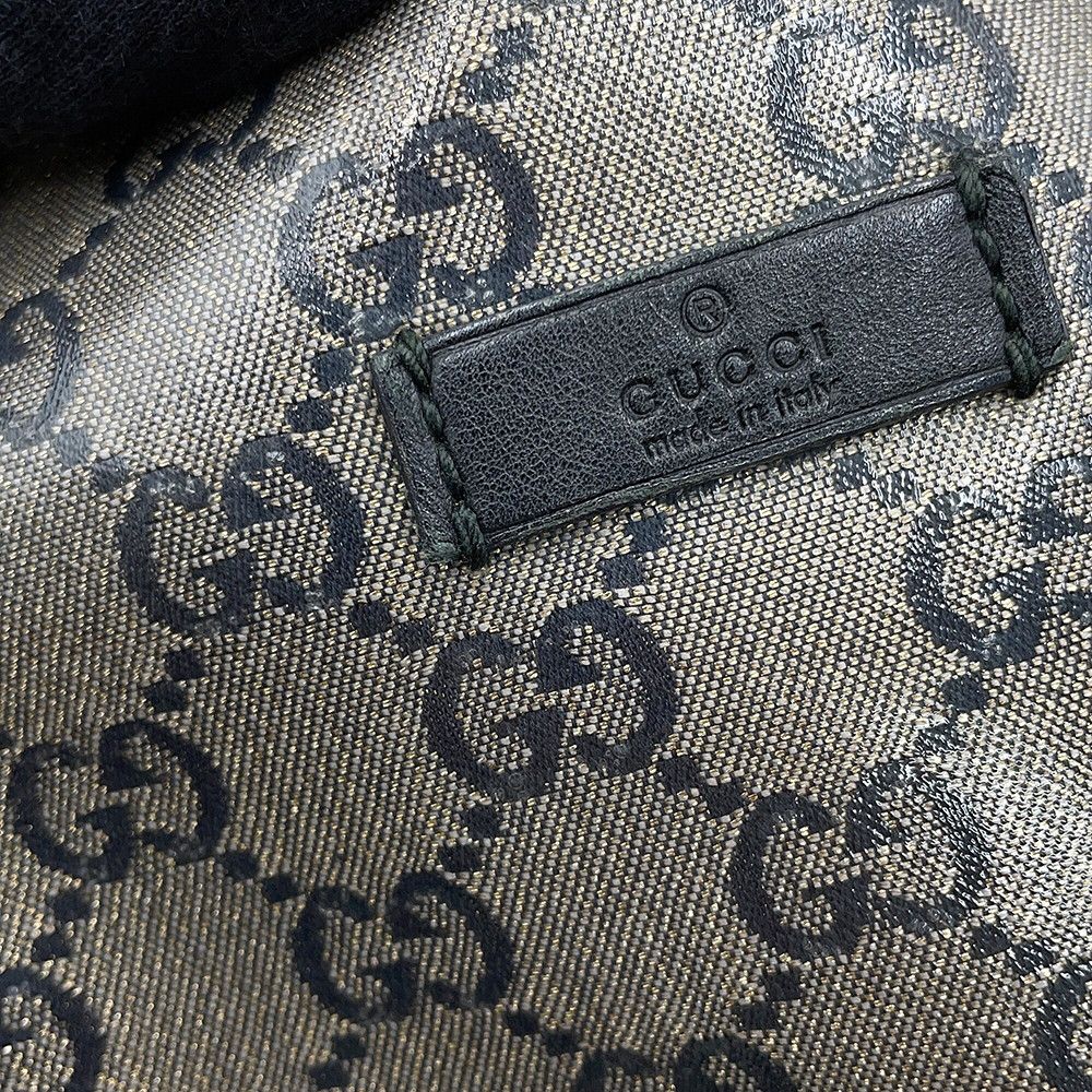 Gucci Shoulder Bag GG Crystal Leather Black — view 8