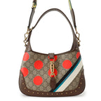 Gucci Shoulder Bag Jackie 1961 Small GG Supreme Leather 2-Way
