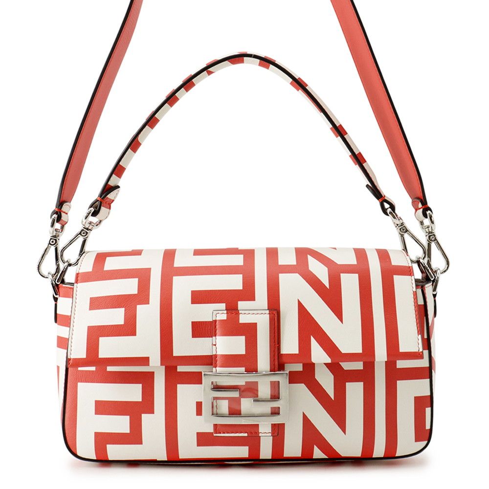 Fendi Handbag Baguette Medium Mark Jacobs Collaboration White