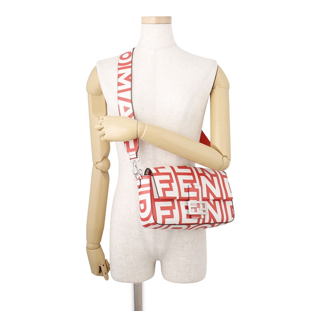 Fendi Handbag Baguette Medium Mark Jacobs Collaboration White — view 5