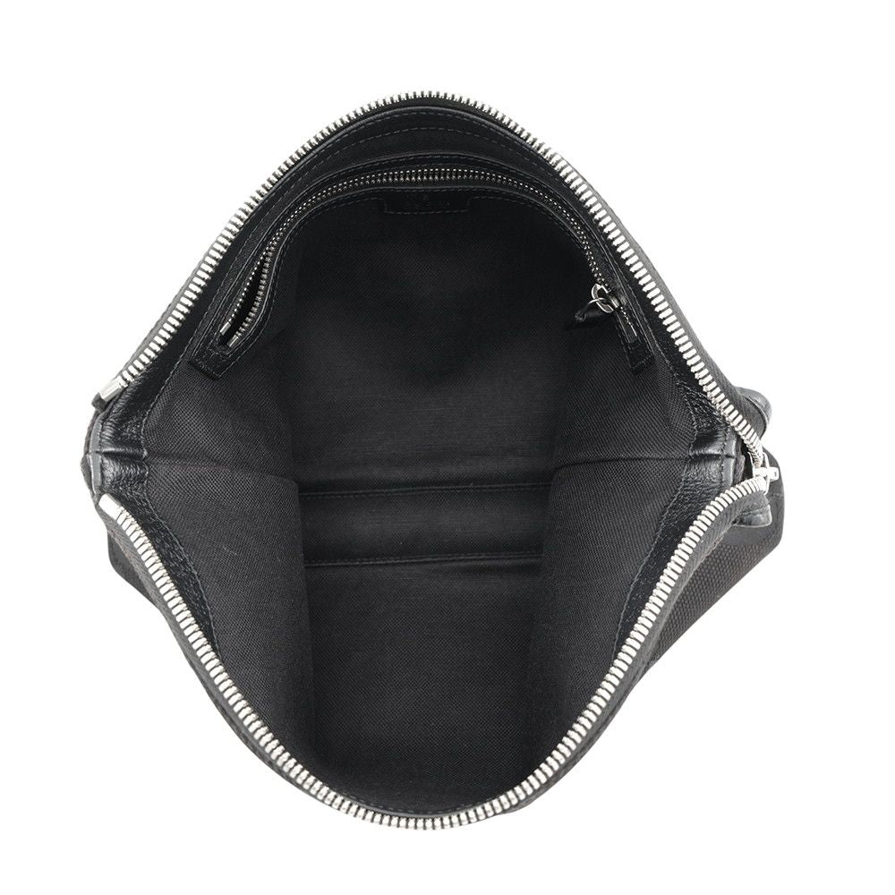 Gucci Shoulder Bag Jumbo GG Canvas Black 2-Way Clutch — view 6