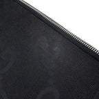 Gucci Shoulder Bag Jumbo GG Canvas Black 2-Way Clutch — view 8