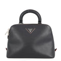 Prada Backpack Triangle Logo Saffiano Leather 2-Way Black
