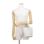 Loewe Handbag Pebble Baguette Mini Leather 2-Way White — view 4