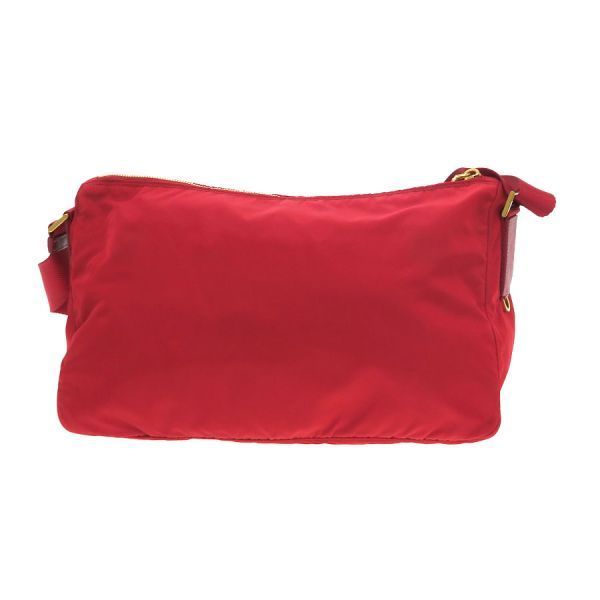 Prada Nylon Shoulder Bag Red — view 3