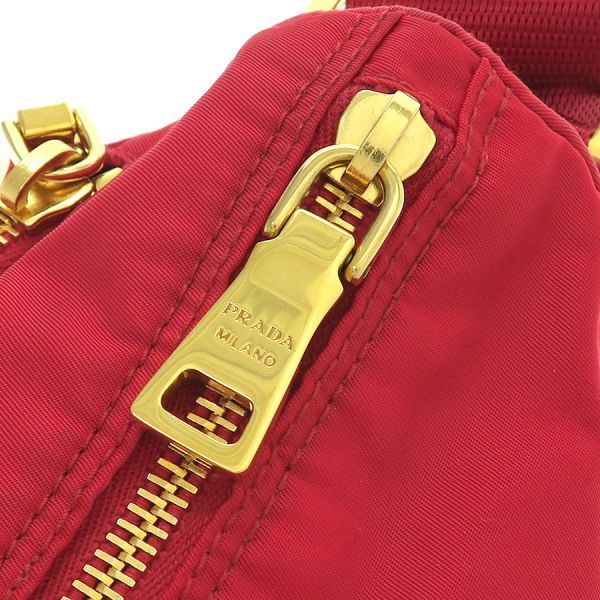 Prada Nylon Shoulder Bag Red — view 5