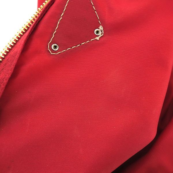 Prada Nylon Shoulder Bag Red — view 8