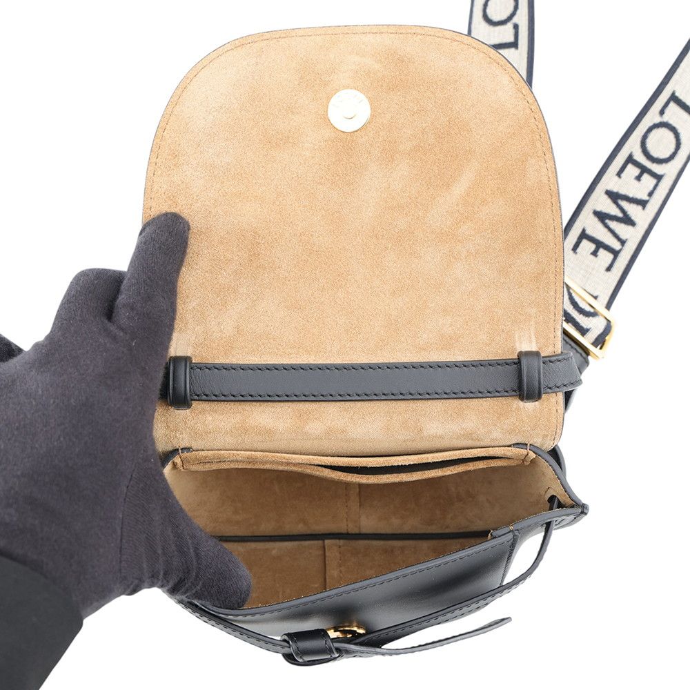 Loewe Shoulder Bag Gate Dual Mini Leather Black — view 5