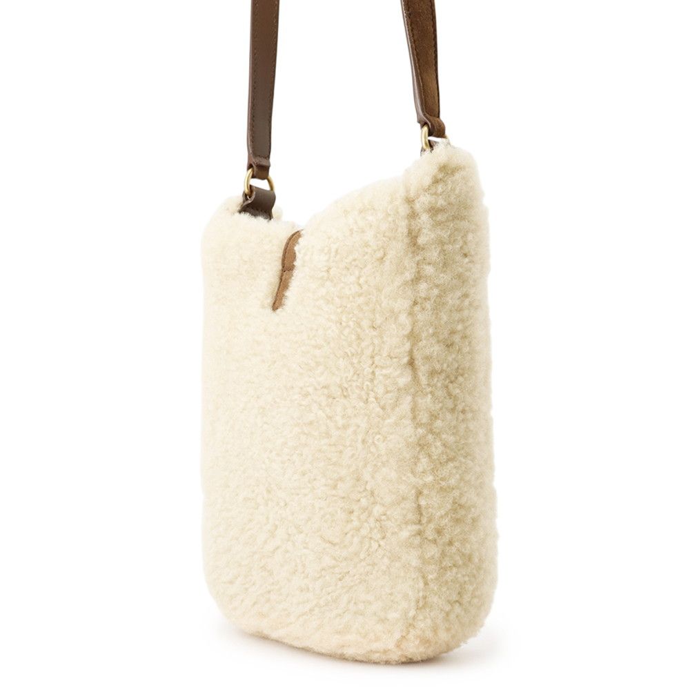 Saint Laurent Paris Shoulder Bag Le 5 A 7 Shearling Leather — view 2