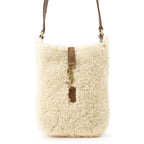 Saint Laurent Paris Shoulder Bag Le 5 A 7 Shearling Leather