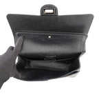 Chanel Chain Shoulder Bag 2.55 Chevron Aged Calfskin Black — view 7
