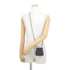 Chanel Chain Shoulder Bag Quilted CC Logo Kiss Lock Mini Lambskin Black — view 4