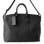 Louis Vuitton Tote Bag Taurillon Leather LV Aerogram Lockit 2-Way Black