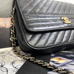 Chanel Vintage Mademoiselle CC Logo Chain Shoulder Bag — view 5