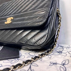 Chanel Vintage Mademoiselle CC Logo Chain Shoulder Bag — view 6
