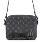 Louis Vuitton Shoulder Bag Monogram Eclipse Steamer Messenger Black
