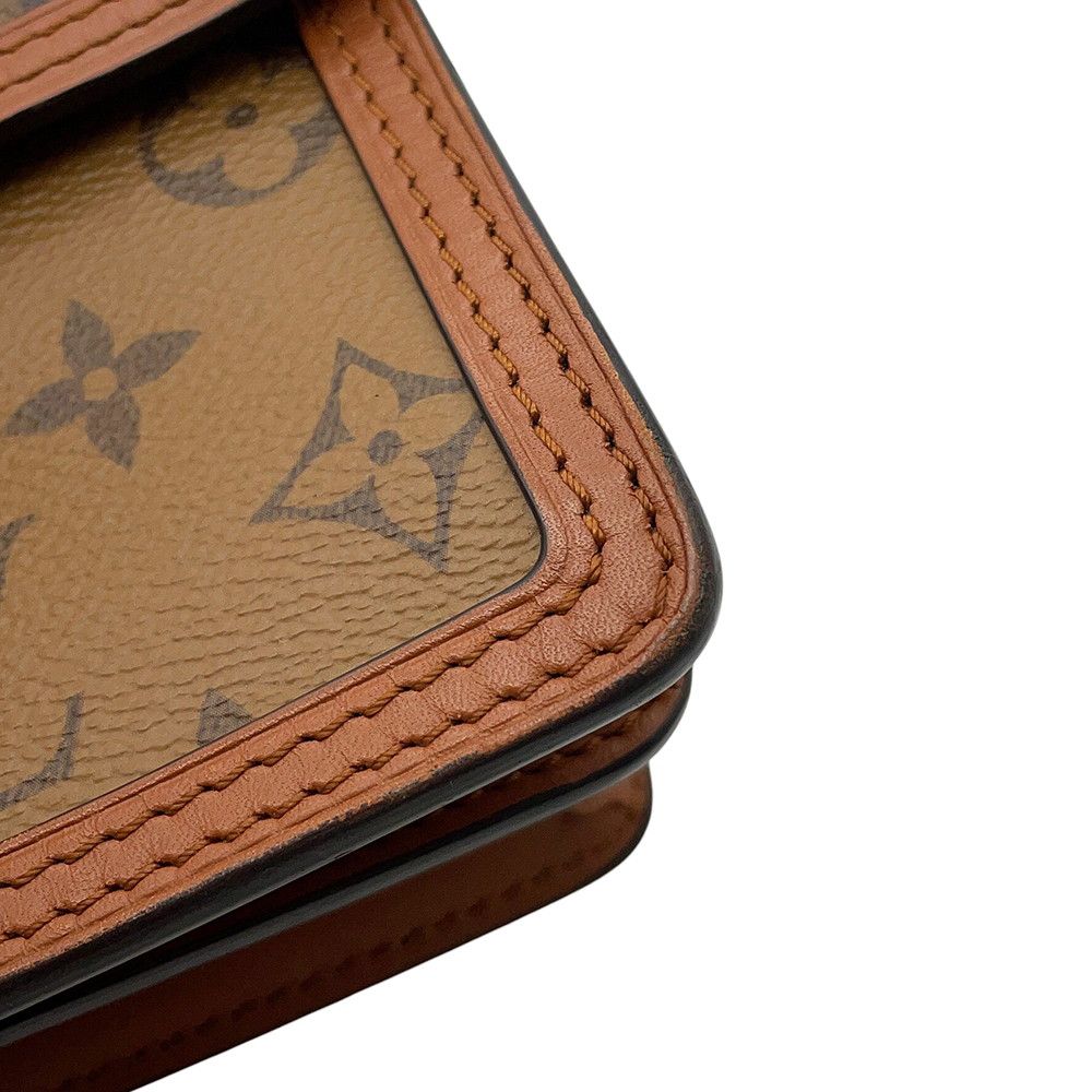 Louis Vuitton Shoulder Bag Monogram Reverse Dauphine Black — view 7