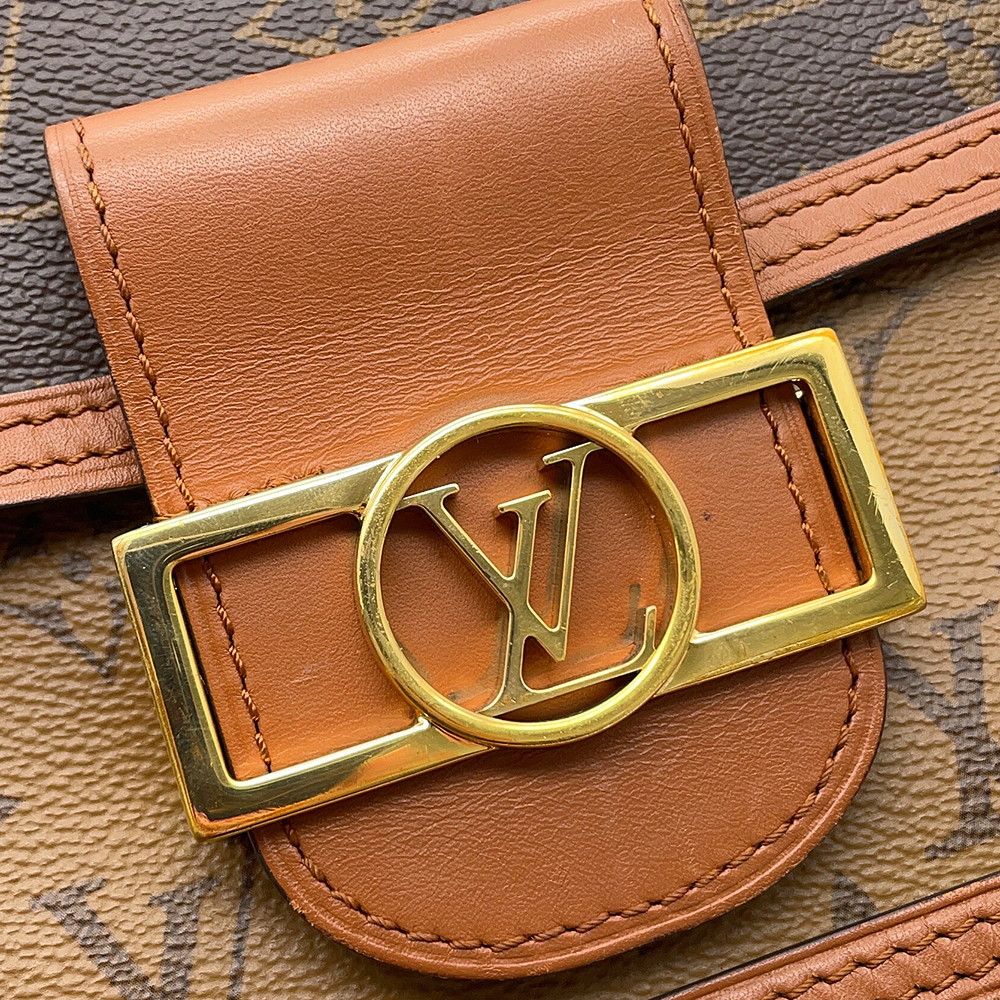 Louis Vuitton Shoulder Bag Monogram Reverse Dauphine Black — view 8