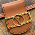 Louis Vuitton Shoulder Bag Monogram Reverse Dauphine Black — view 8