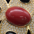 Dior Brooch Rhinestone Gold — view 8