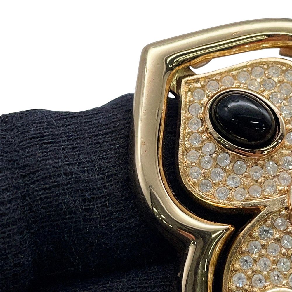 Dior Brooch Rhinestone Gold — view 6