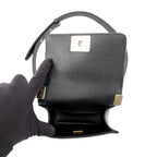 Chanel Chain Shoulder Bag Boy Chevron Caviar Leather Black — view 6