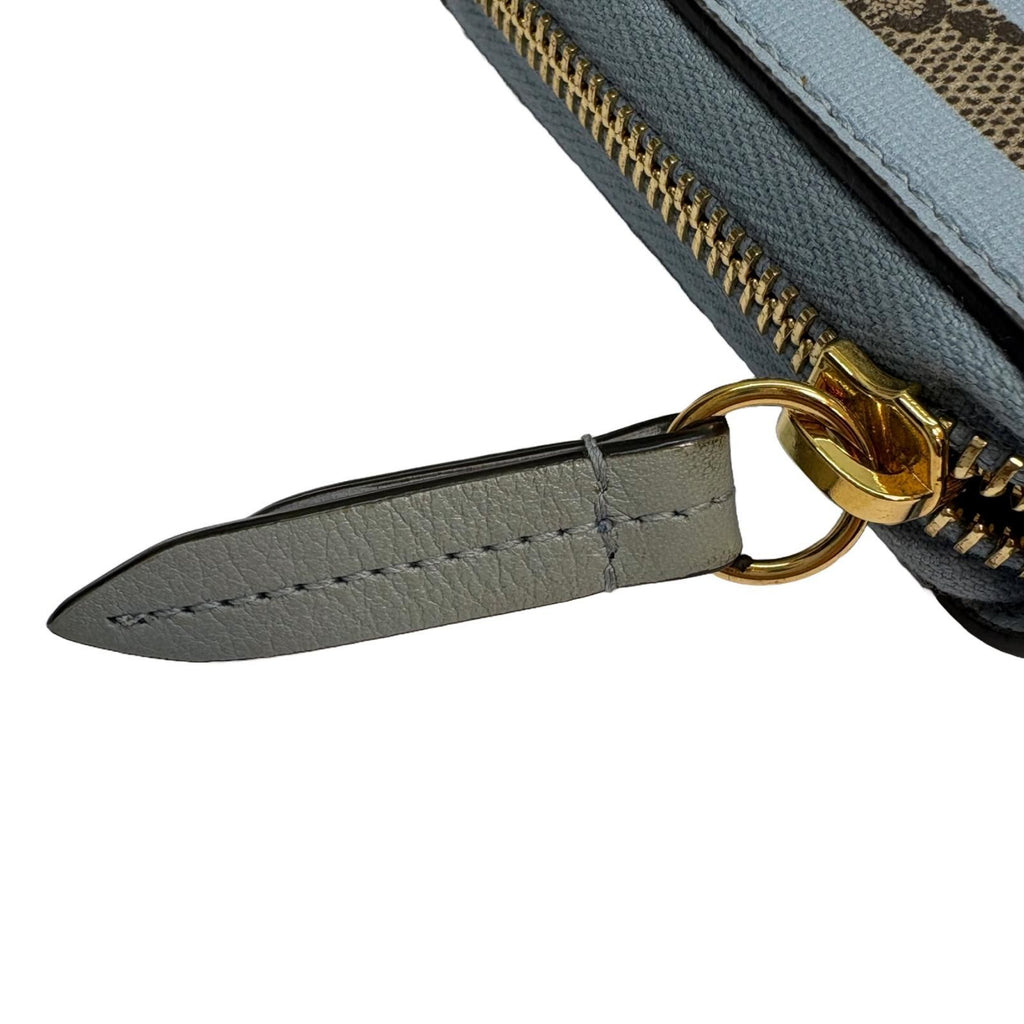 Gucci Double G Supreme Stripe Zip Around Wallet — view 4