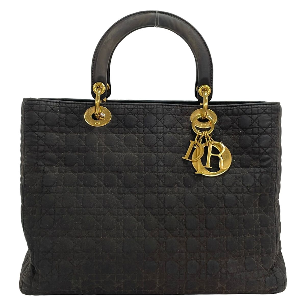 Dior Handbag Lady Large Bag Dark Brown