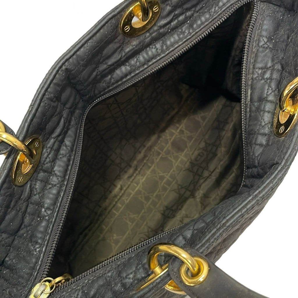 Dior Handbag Lady Large Bag Dark Brown — view 7