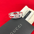 Gucci Cutout G 925 Sterling Silver Bracelet Bangle