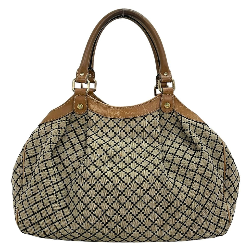 Gucci Tote Bag Sukey Beige Black Leather — view 3