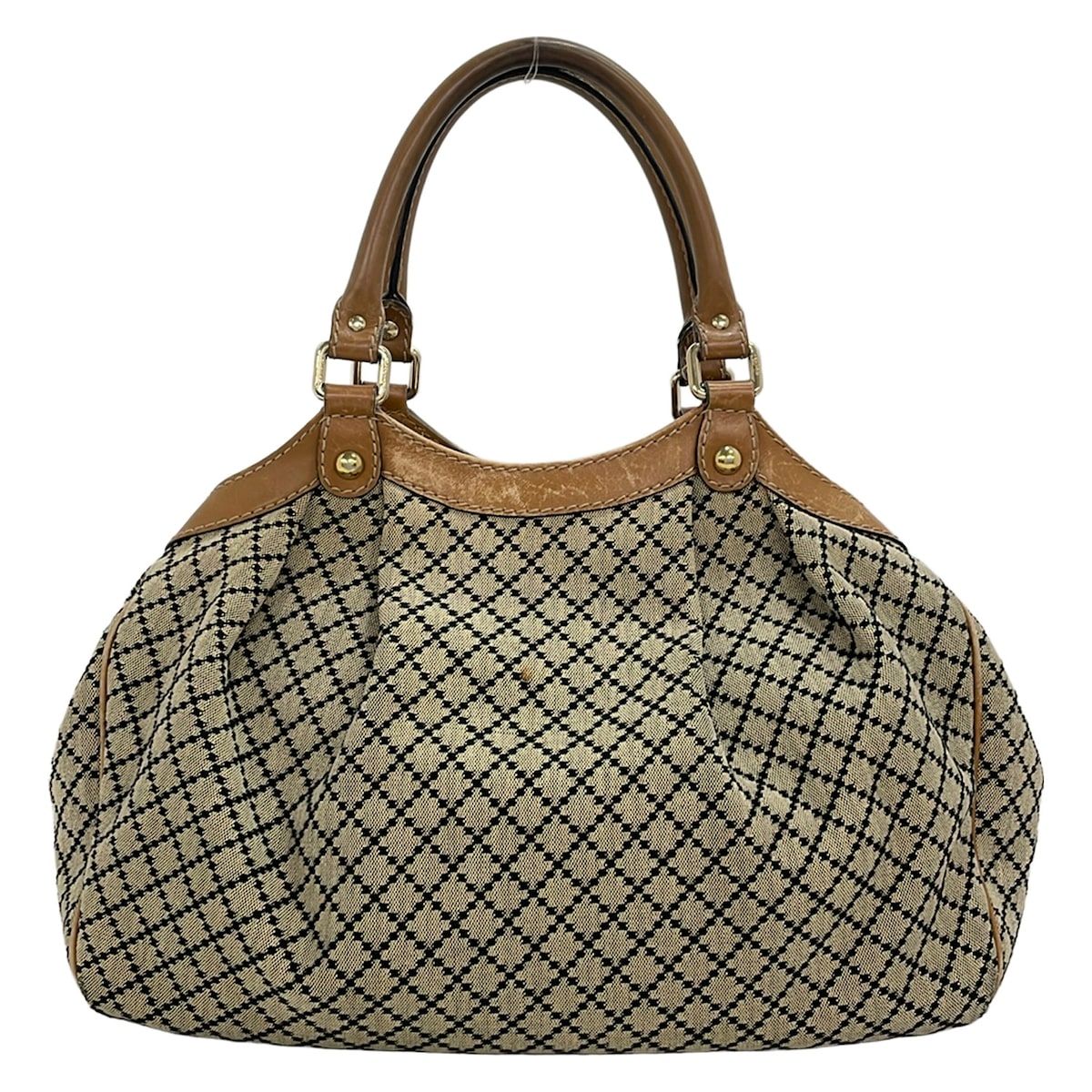 Gucci Tote Bag Sukey Beige Black Leather — view 3