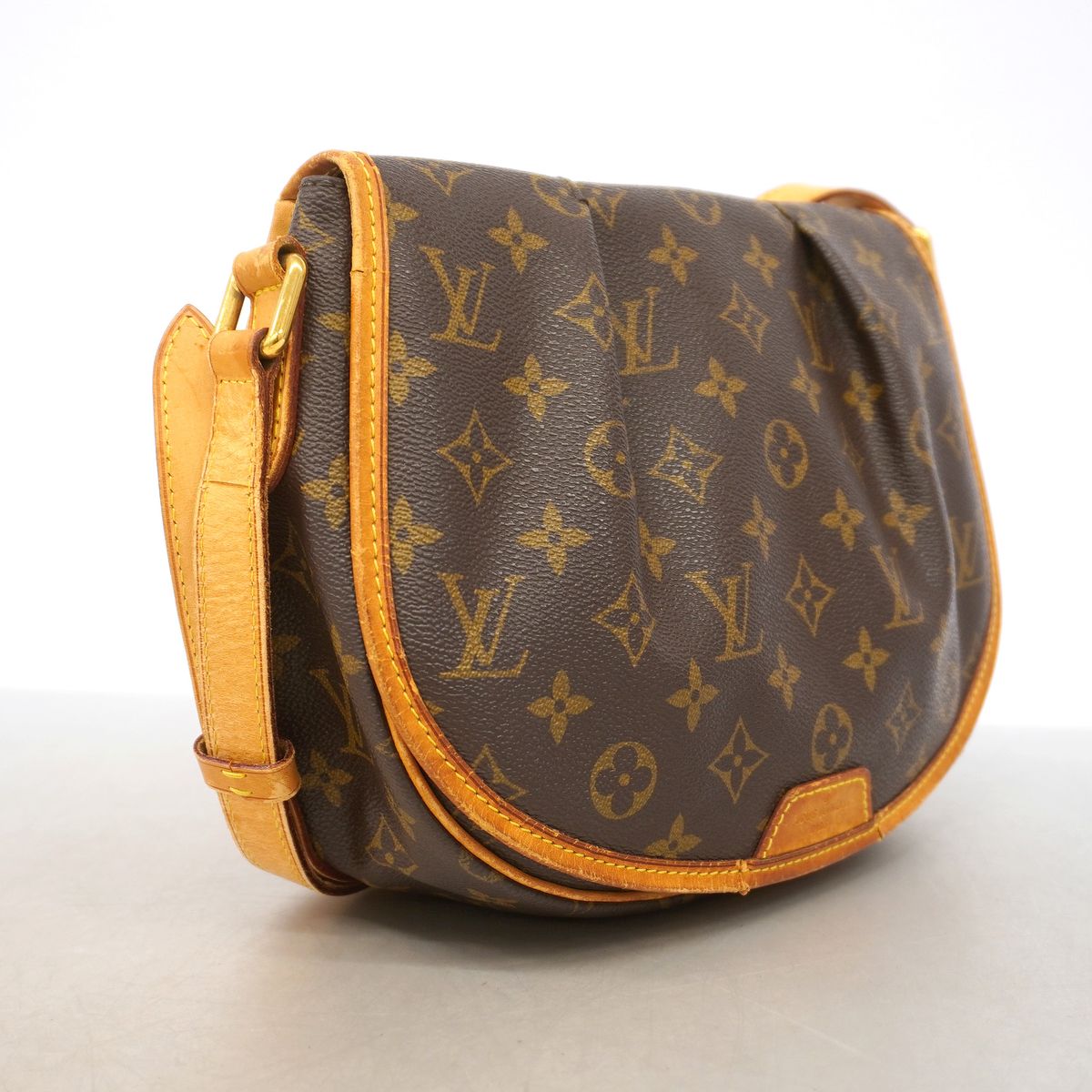 Louis Vuitton Shoulder Bag Monogram Menilmontant PM Brown — view 2