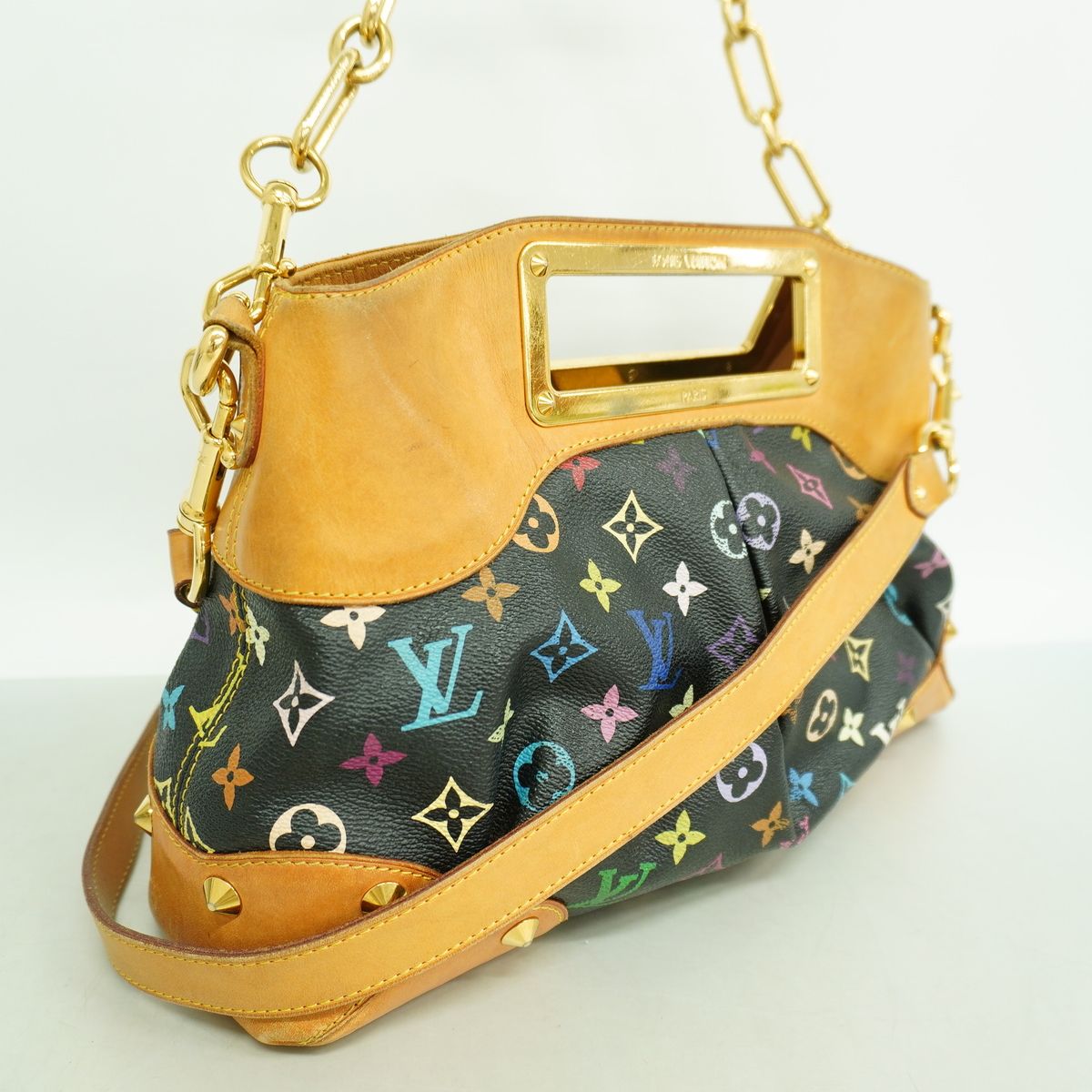Louis Vuitton Handbag Monogram Multicolor Judy GM Noir 2-Way Bag — view 2